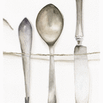 Bestick // 21 x 32 cm