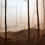 Morgon dimma // 130 x 85 cm