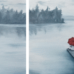 Sjömotiv 1 // 40 x 40 cm 40 x 50 cm